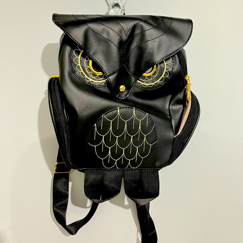 Owl backpack black